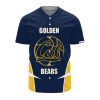 NCAA California Golden Bears Custom Text Number Blue Baseball Jersey V5