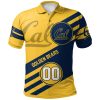 NCAA California Golden Bears Custom Number Blule Polo Shirt V10