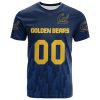 NCAA California Golden Bears Custom Text Number Blue T-Shirt V9