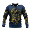 NCAA California Golden Bears Custom Text Number Blue Pullover Hoodie V2