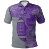 NCAA Kansas State Wildcats Purple Silver Polo Shirt V3