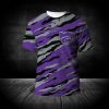 NCAA Kansas State Wildcats Purple Silver T-Shirt V4