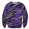 NCAA Kansas State Wildcats Purple Silver Sweatshirt V4