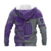 NCAA Kansas State Wildcats Purple Silver Zip Up Hoodie V3