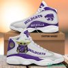 NCAA Kansas State Wildcats Custom Name Baby Yoda Air Jordan 13 Shoes