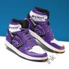 NCAA Kansas State Wildcats Purple White Air Jordan 1 High Sneakers