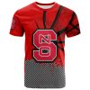 NCAA NC State Wolfpack Custom Text Number Red Black T-Shirt V4
