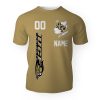 NCAA UCF Knights Custom Name Number Gold T-Shirt V5