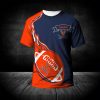 NCAA Virginia Cavaliers Orange Blue T-Shirt V3