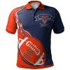 NCAA Virginia Cavaliers Orange Blue Polo Shirt V3