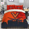 NCAA Virginia Cavaliers Blue Orange Bedding Set V3