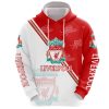 Liverpool FC Red White Pullover Hoodie V4