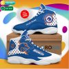 NCAA Boise State Broncos Custom Name Blue Air Jordan 13 Shoes
