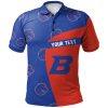 NCAA Boise State Broncos Custom Text Orange Blue Special Polo Shirt