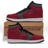 NCAA Washington State Cougars Red Grey Air Jordan 1 High Sneakers