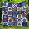 NCAA Boise State Broncos White Blue For Fan Quilt Blanket V2