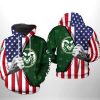 NCAA Colorado State Rams US Flag Pullover Hoodie V2