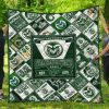 NCAA Colorado State Rams Green White Est 1870 Quilt Blanket