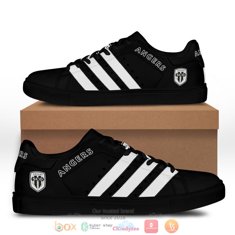 Angers SCO Black Stan Smith Shoes Angers SCO Black Stan Smith Shoes