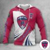 Clermont Foot 63 Red White Limited Pullover Hoodie