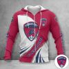 Clermont Foot 63 Red White Limited Zip Up Hoodie