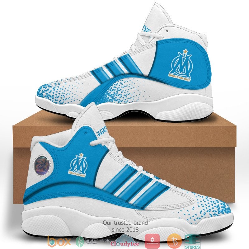 Olympique de Marseille White Blue Air Jordan 13 Shoes Olympique de Marseille White Blue Air Jordan 13 Shoes