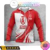 Stade de Reims Red White Zip Up Hoodie V2