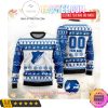 TSG 1899 Hoffenheim Custom Name Number White Blue Ugly Christmas Sweater