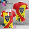 US Lecce Red Yellow Polo Shirt