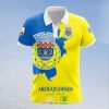 FC Arouca Yellow Blue Polo Shirt