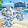 Getafe CF Coconut Tree White Blue Polo Shirt