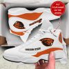 NCAA Oregon State Beavers Custom Name White Air Jordan 13 Shoes