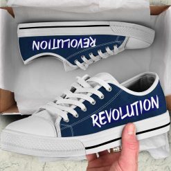 MLS New England Revolution Blue Low Top Shoes