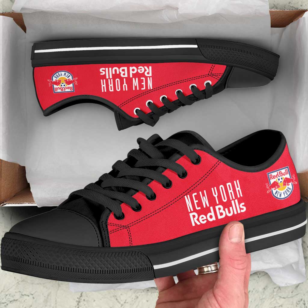 MLS New York Red Bulls Red Low Top Shoes - Image 3