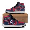 MLS New England Revolution Logo Air Jordan 1 High Sneakers