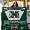 NCAA Hawaii Rainbow Warriors Football EST 1909 Quilt Blanket
