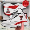NCAA Texas Tech Red Raiders Custom Name White Air Jordan 13 Shoes