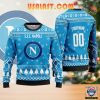 SSC Napoli Custom Name Number Blue Ugly Christmas Sweater V2