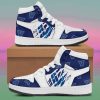 NCAA Villanova Wildcats Blue White Air Jordan 1 High Sneakers