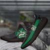 NCAA Charlotte 49ers Black Green Yeezy Boost Sneakers