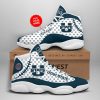 NCAA Utah State Aggies Custom Name Air Jordan 13 Shoes V2