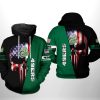 NCAA Charlotte 49ers US Flag Skull Pullover Hoodie