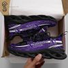 NCAA Northwestern Wildcats Black Violet Max Soul Shoes V1
