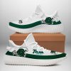 NCAA Tulane Green Wave White Yeezy Boost Sneakers V2