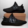 NCAA Utah State Aggies Black Yeezy Boost Sneakers V2
