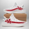 NCAA Houston Cougars White Red Yeezy Boost Sneakers V2