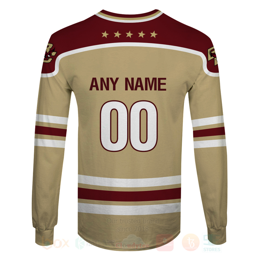 NCAA Boston College Eagles Custom Name Number Unisex Sweatshirt NCAA Boston College Eagles Custom Name Number Unisex Sweatshirt