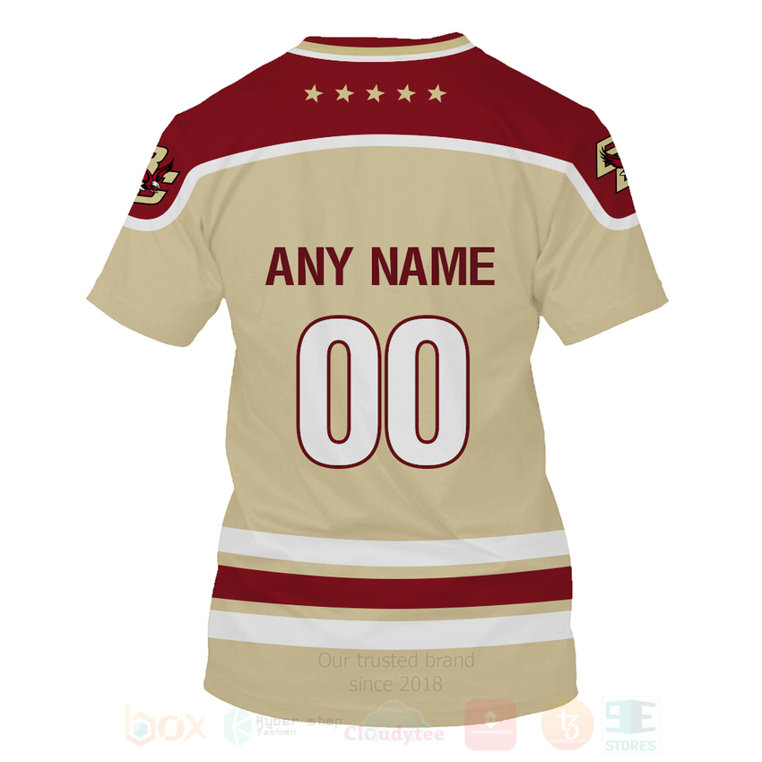 NCAA Boston College Eagles Custom Name Number Unisex T-Shirt NCAA Boston College Eagles Custom Name Number Unisex T-Shirt