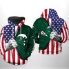 NCAA Tulane Green Wave US Flag Pullover Hoodie V2