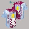 Aston Villa FC Blue Claret Baseball Jersey V5